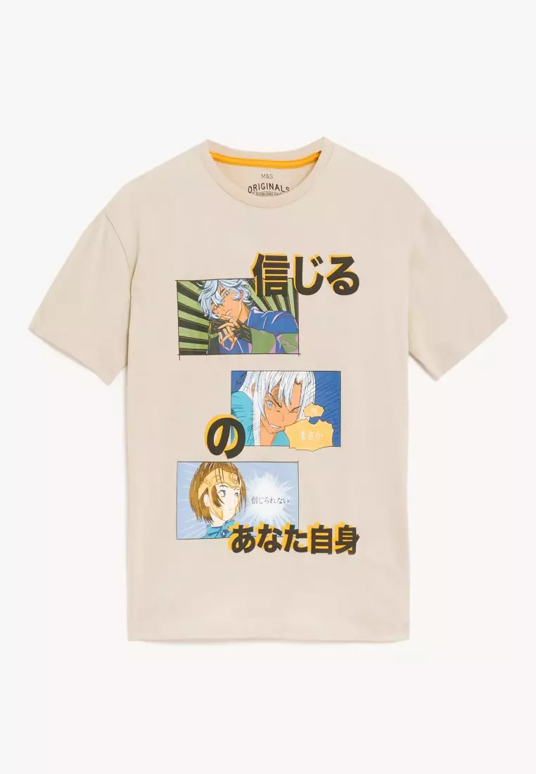 Oversized t shirt men Hollister T-Shirt anime clothes Short sleeve