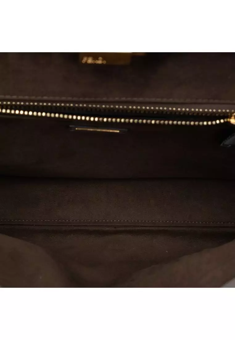 Pre-Loved Fendi Large Calfskin Peekaboo Iconic Satchel