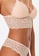 Trendyol beige Lace Cross Piping Detailed Bustier Panties Set D5A36US692C6FAGS_3