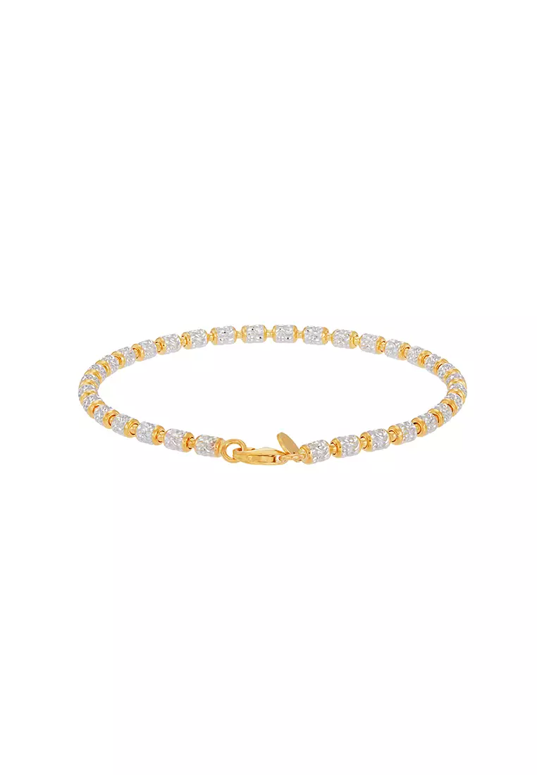 HABIB Oro Italia 916 Yellow and White Gold Bracelet GW49570124(3YW)-BI
