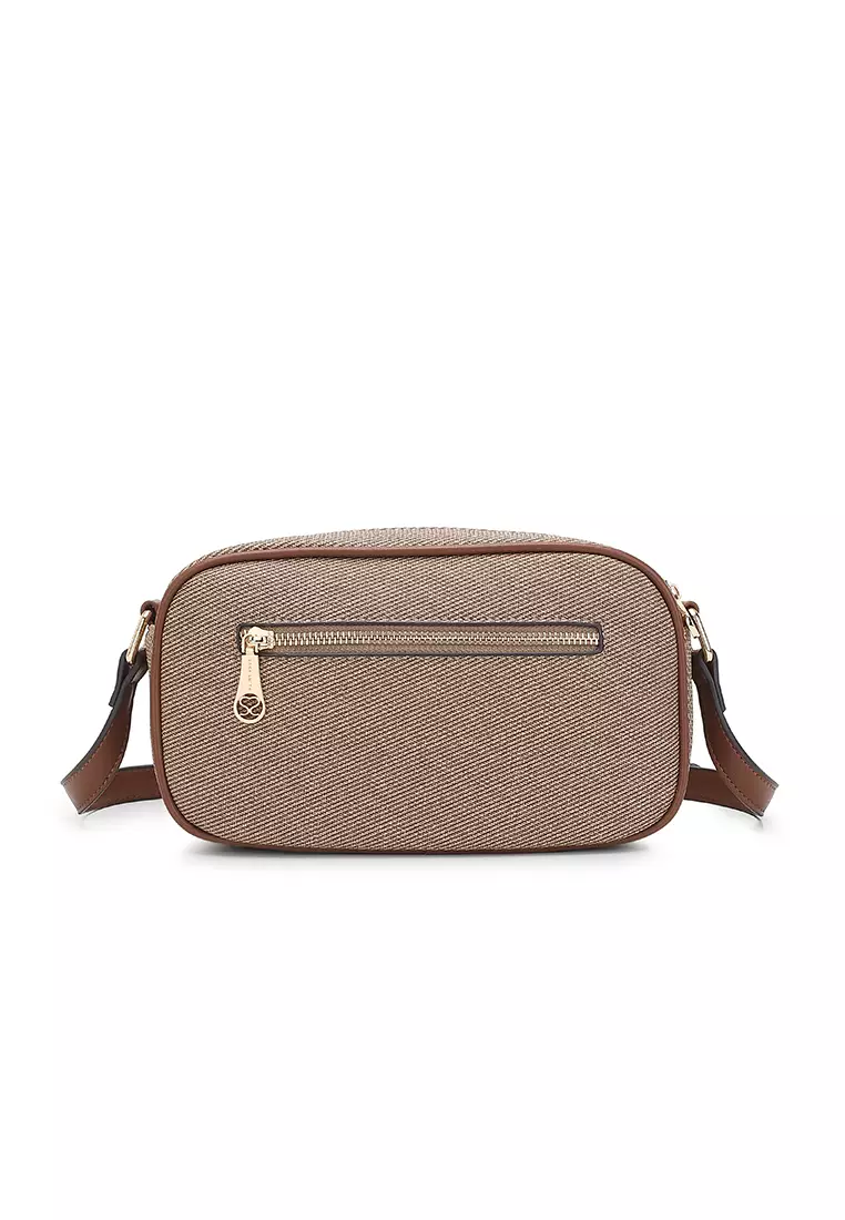 Women's Sling Bag / Crossbody Bag / Shoulder Bag (Tas Selempang Wanita / Tas Bahu Wanita) - Cokelat