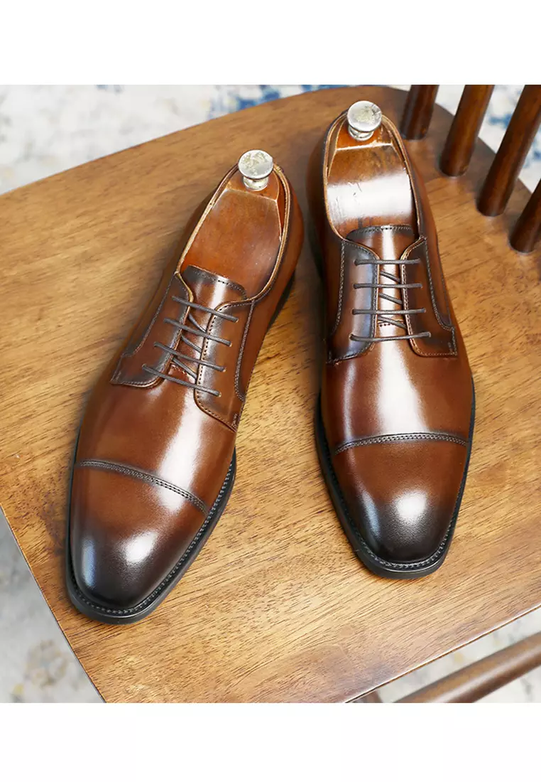 Vintage Leather Cap Toe Business Shoes DS190-11-13