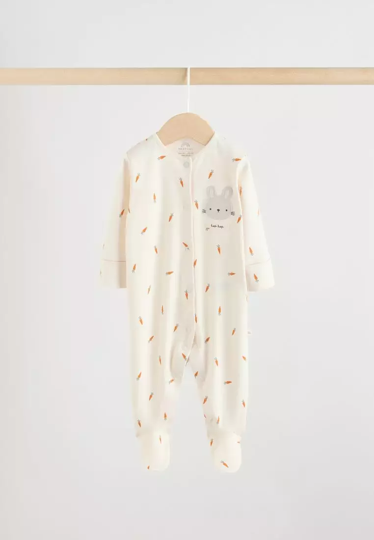 3 Pack Baby Sleepsuits