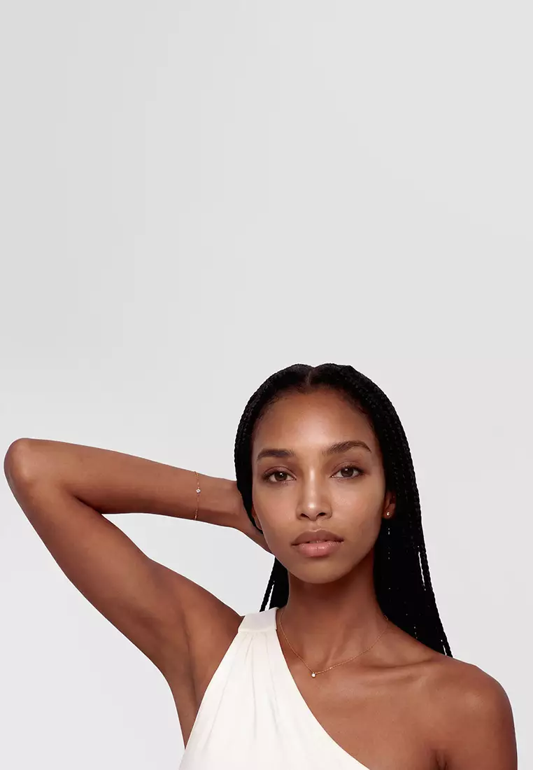 Mirelle Solitaire Bracelet Gold - Unisex Bracelet for women and men stainless steel crystal Bracelet DW Official Authentic Original gelang tangan perempuan lelaki DW