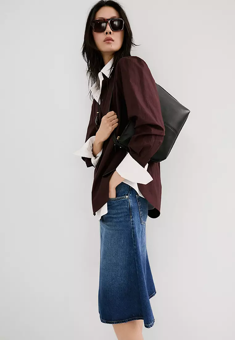 Midi Denim Skirt