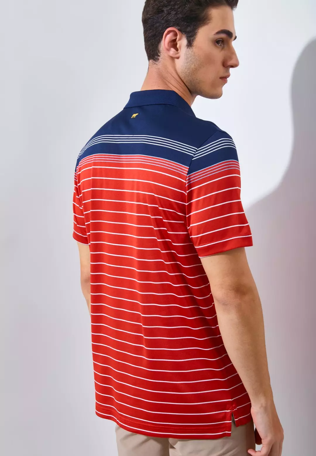 Jack Nicklaus Arcadia Premium Tonal Two Color Solid Polo Caviar