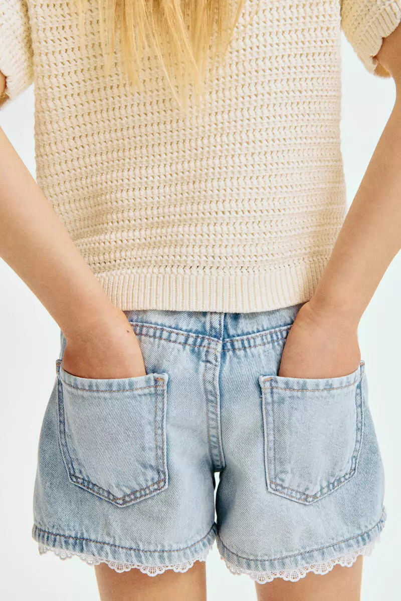 Denim shorts