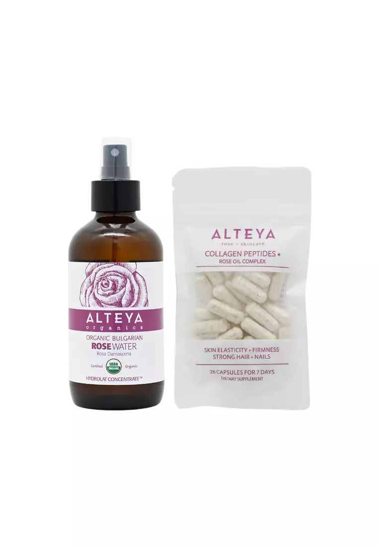 ALTEYA ORGANICS Rose Water & Collagen Capsule Set (2pcs)2piece