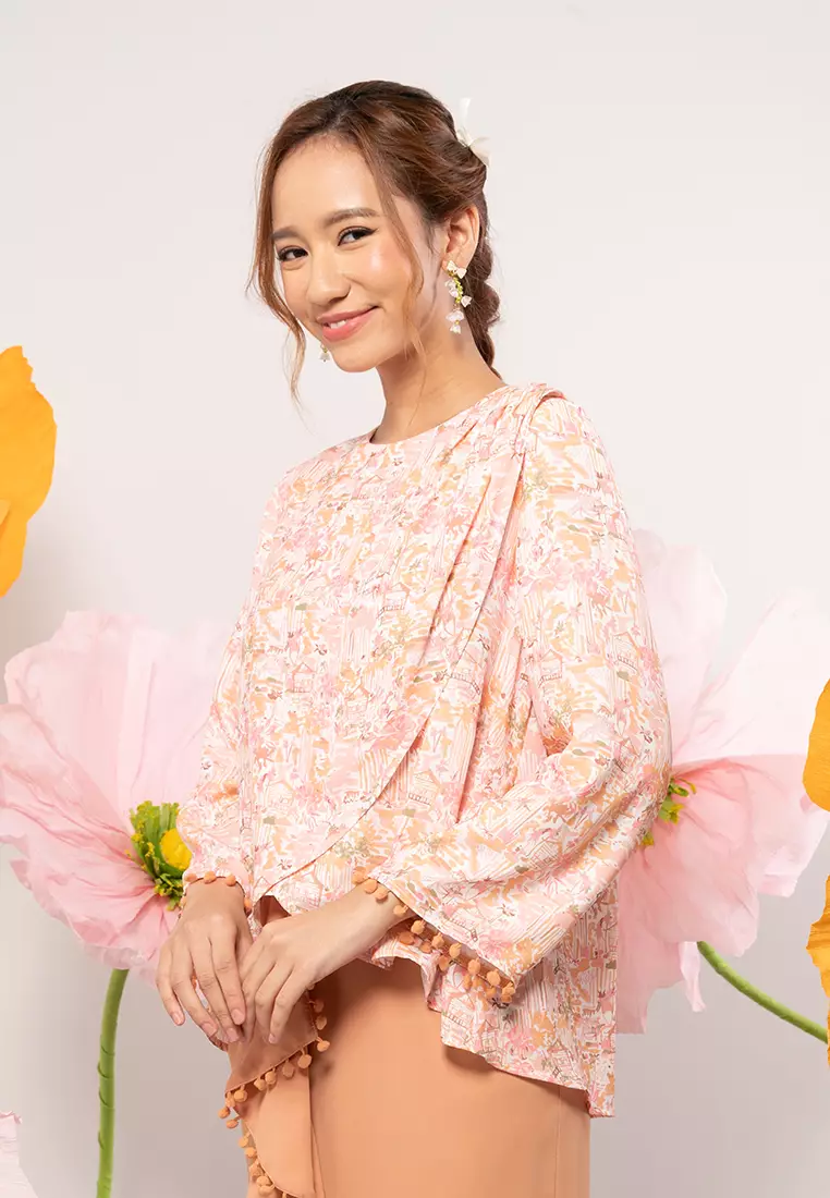 GRS RECYCLED POLYESTER KURUNG DRAPE SET