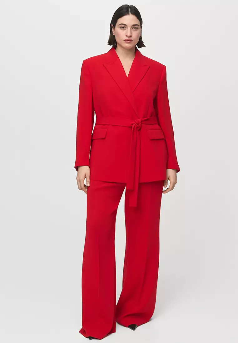 Suit Jacket With Scarf