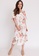 Hook Clothing white and pink and multi Floral Surplice Pleated Dress 31034AADF2E82CGS_3