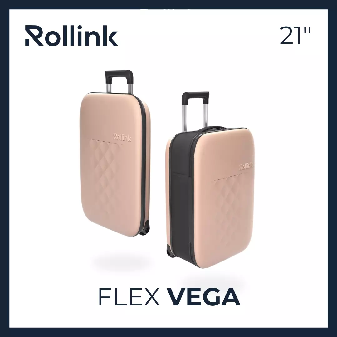 Rollink Flex VEGA 21 Suitcase Atlantic Blue - Koper 21 inch