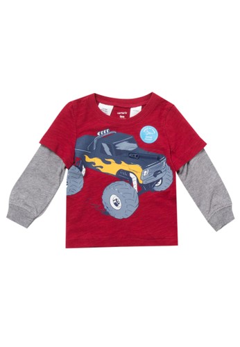 Jual Carter S Interactive Truck Layered Look Slub Tee Original Zalora Indonesia