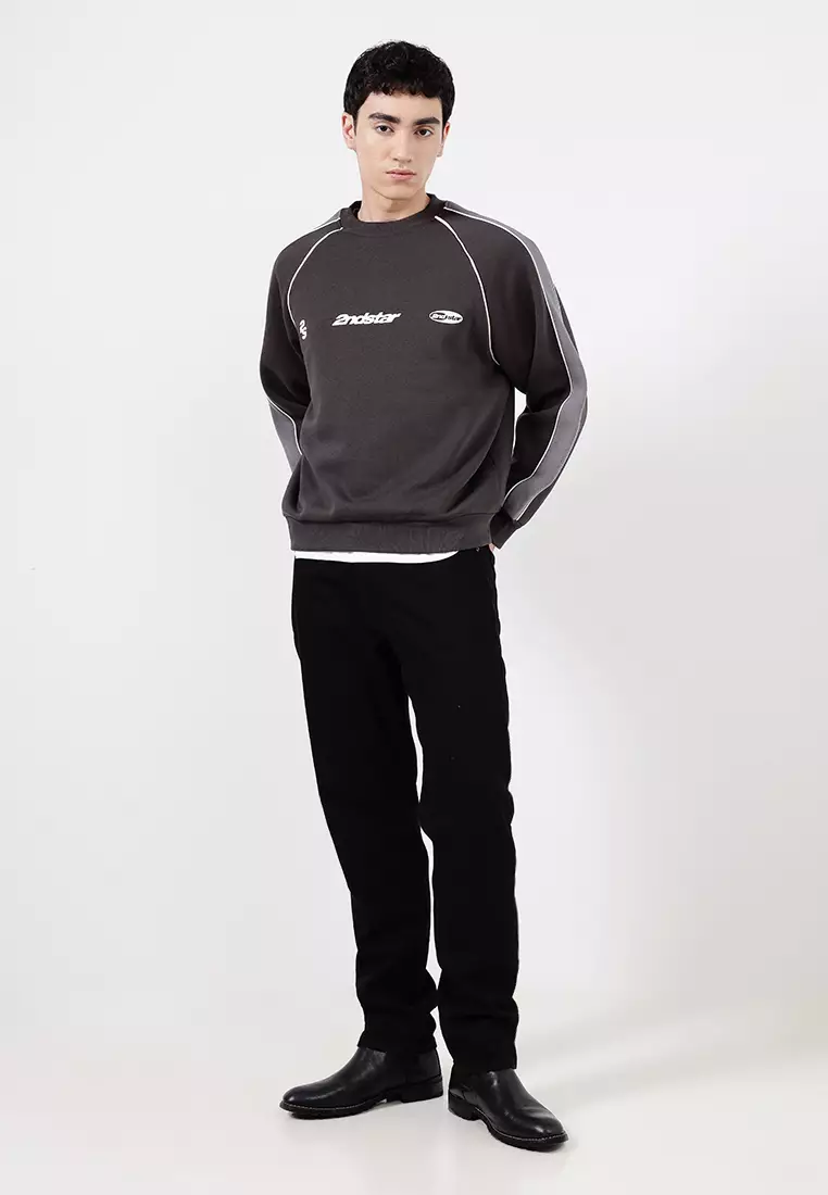 Box Fit Graphic Crew Sweatshirt