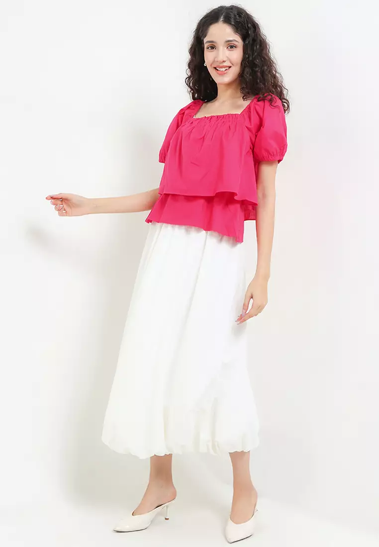 Off Shoulder Puff Sleeve Top