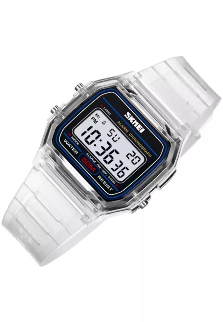 Jam Tangan Digital Pria Waterproof Many Function Strap Tali Material TPU DV45 ORIGINAL