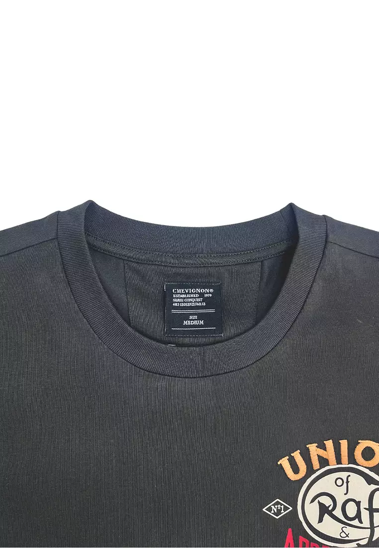 男裝印花徽章冰感短袖T恤