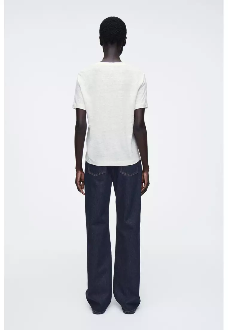 CREW-NECK LINEN T-SHIRT