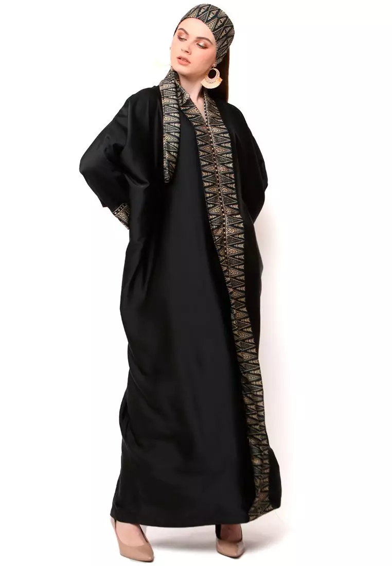 Kanzi Exclusive Long Sleeve Songket Kaftan