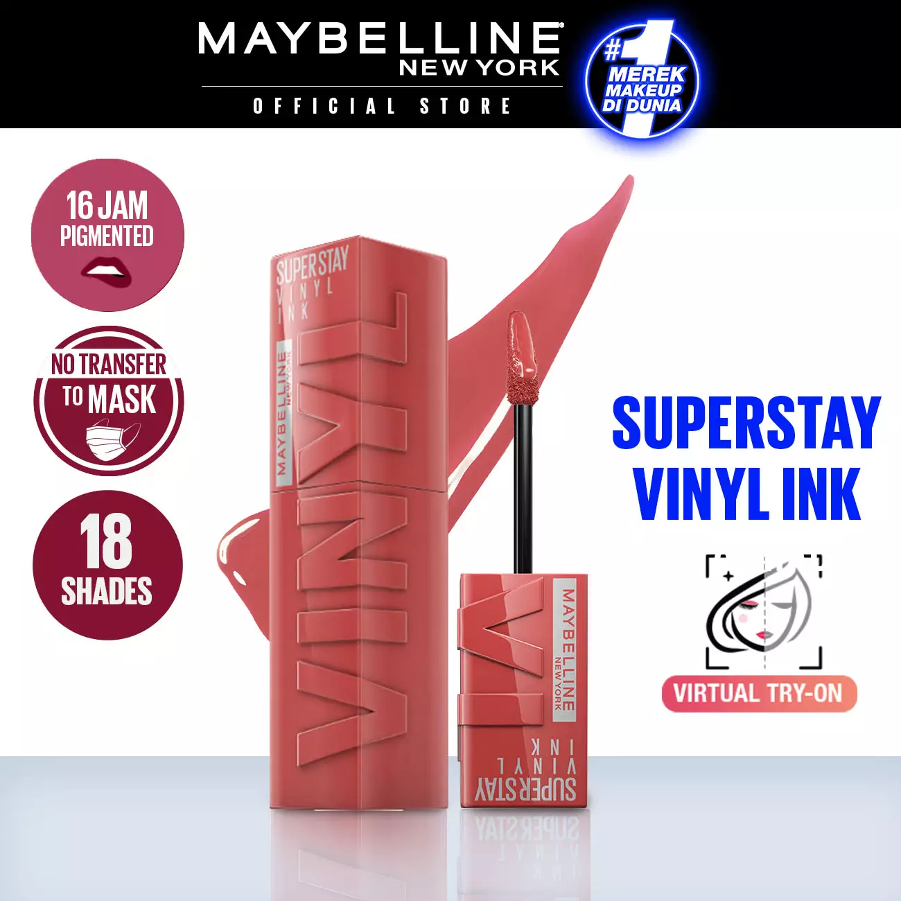 Maybelline Superstay Vinyl Ink - Peachy + Lippy
