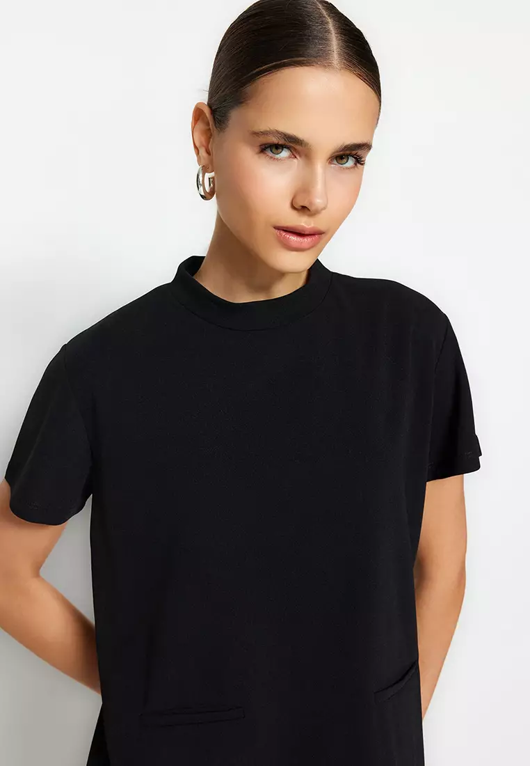 Pocket Detailed Midi Dress