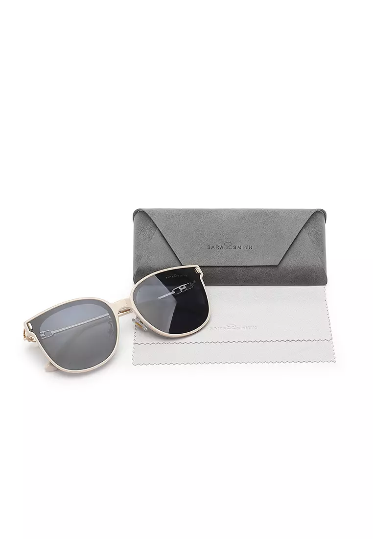 Unisex Fashion Sunglasses (Kacamata Hitam) - Krem / Abu-Abu