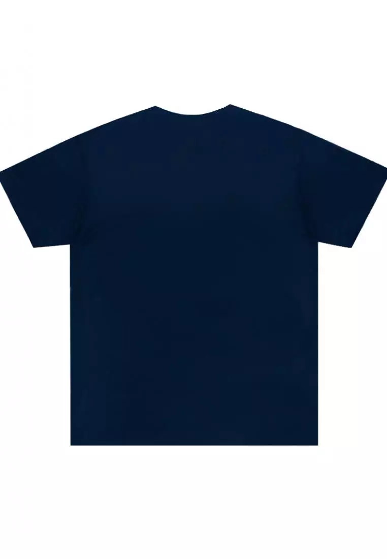 MTI50 Kaos T-Shirt Pria Instacool Katakana Outline Ver Bottom Navy