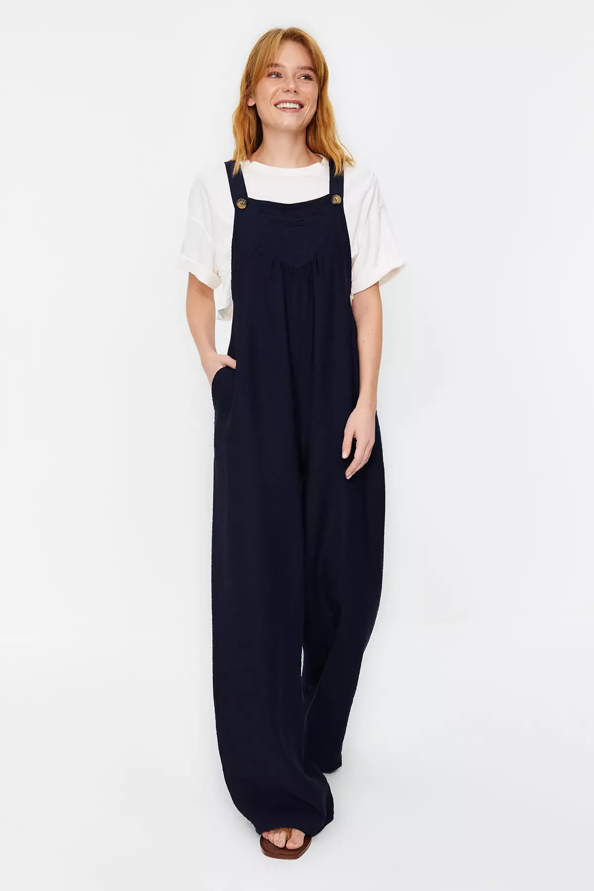 Square Neck Wide Leg Jumpsuit