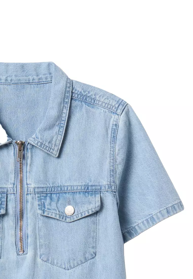 Kids Denim Pocket Dress