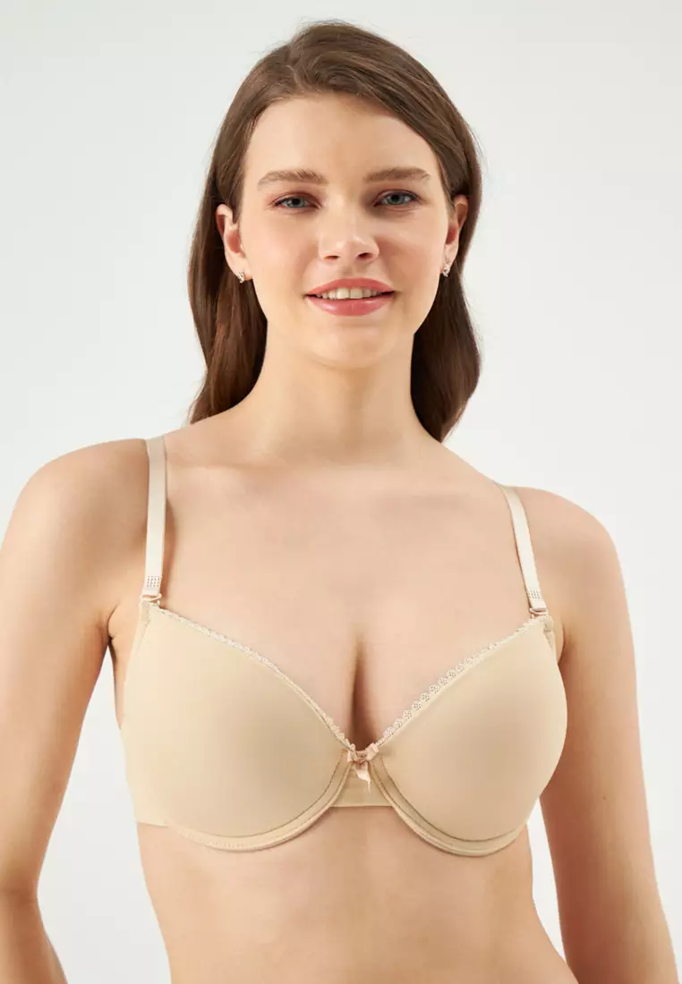 EROS Beige Minimizer Bra, Underwired, Adjustable Straps, Underwear for  Women 2024, Buy EROS Online