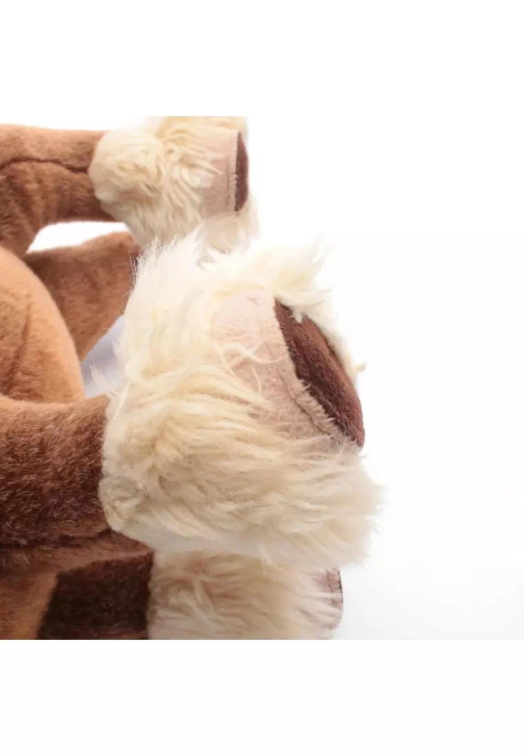 Pre-Loved Hermès Elmy PM stuffed toy interior suede Brown multicolor