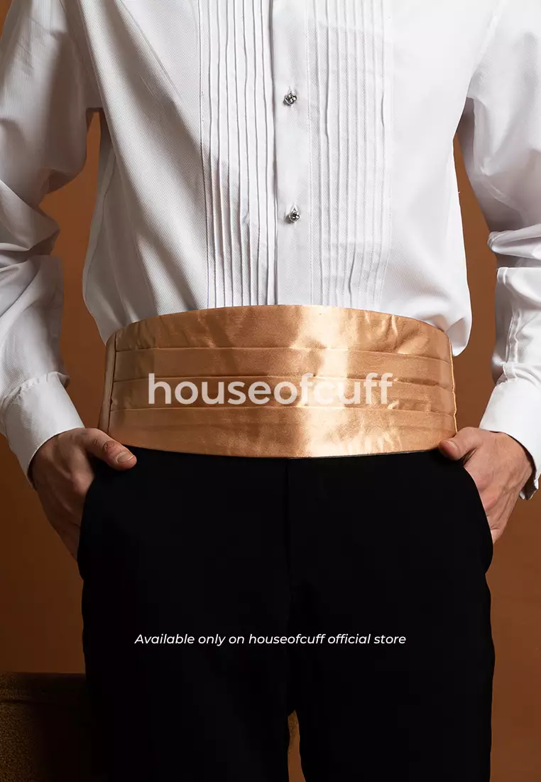 Suspender Gesper Belt Wedding Best Man Cummerbund Rose Gold