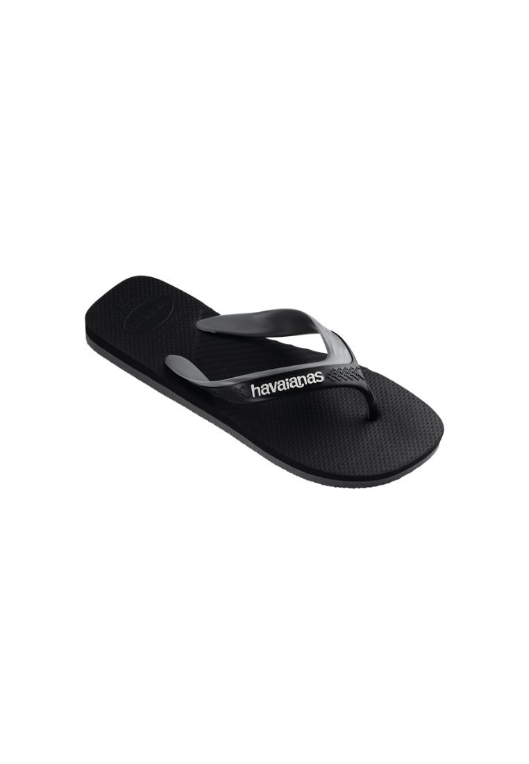 Men Dual Flip Flops - Black/ Steel Grey