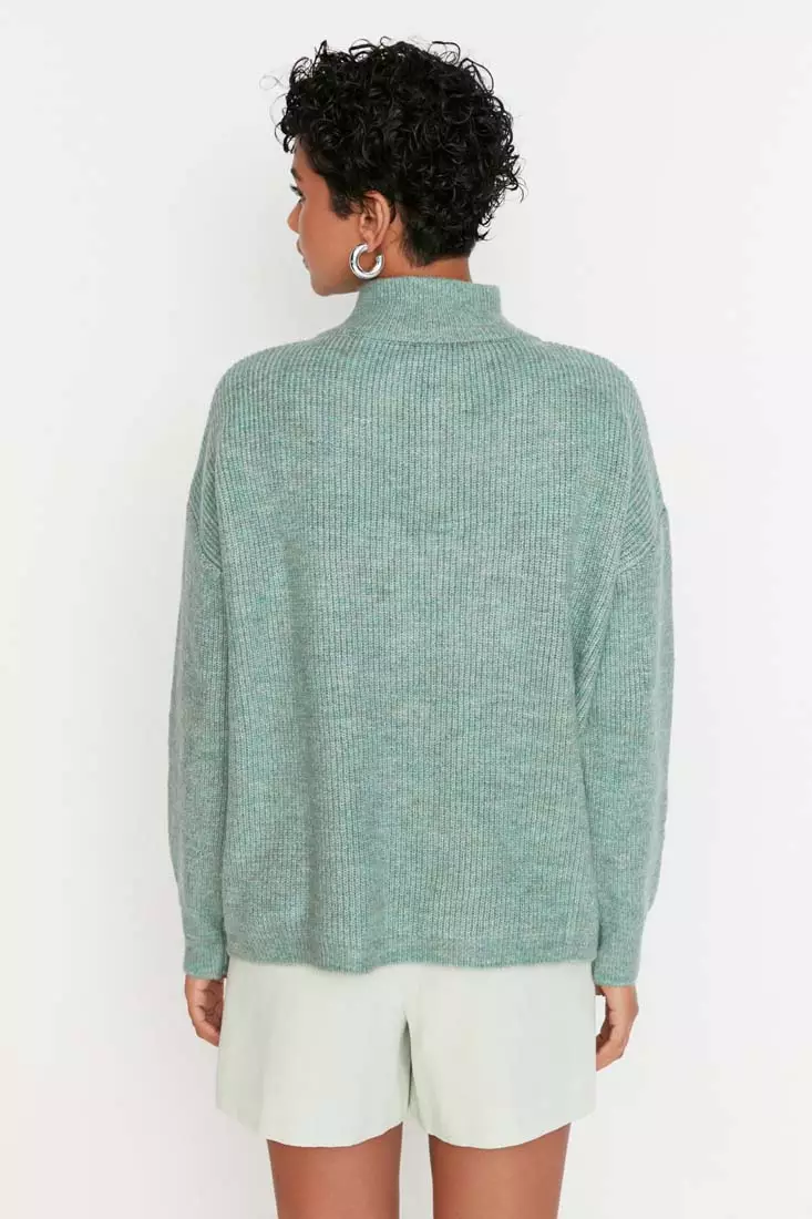 Zip-up Knitwear Sweater