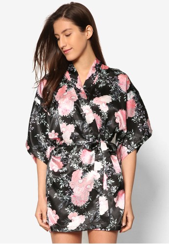 印花開襟睡袍, 服飾,esprit高雄門市 服飾