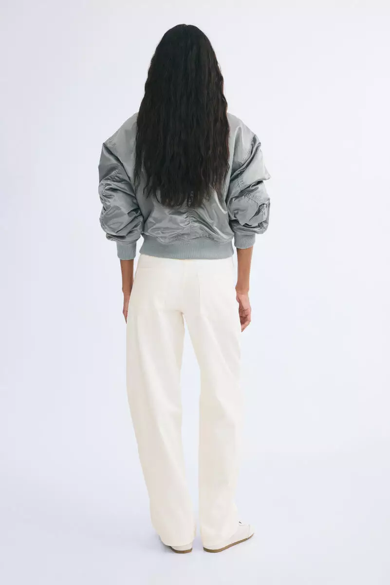 Twill barrel trousers