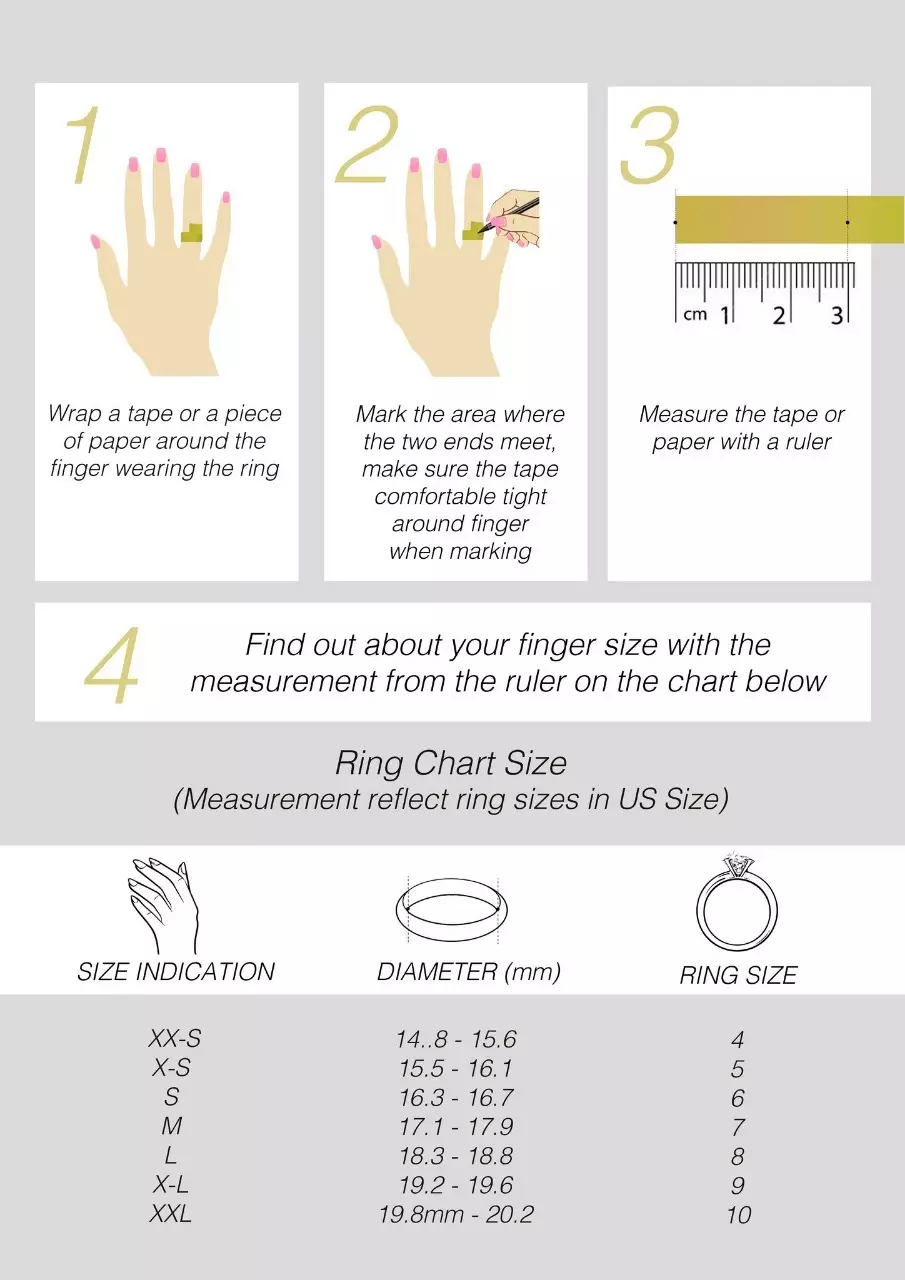 Classic Ribbon Ring WG - Cincin Crystal Swarovski by Her Jewellery