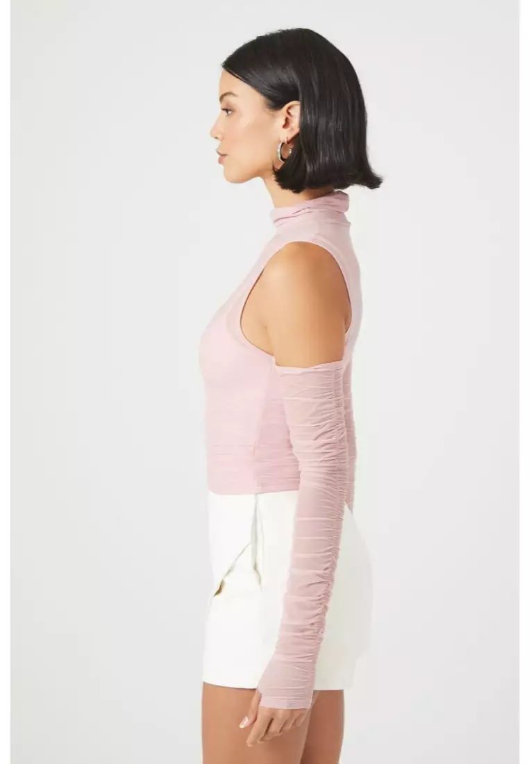 Forever 21 best sale white mesh top