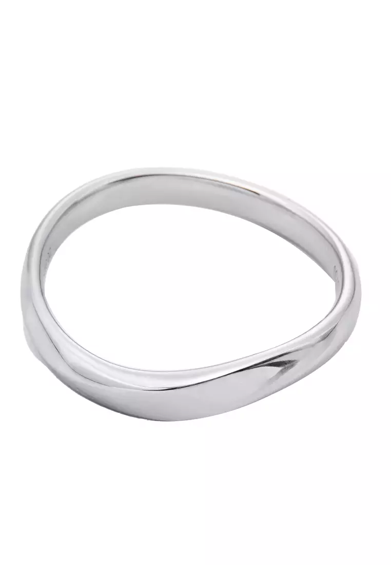 LITZ 18K 白金鑽石戒指 YF-YR7330-W