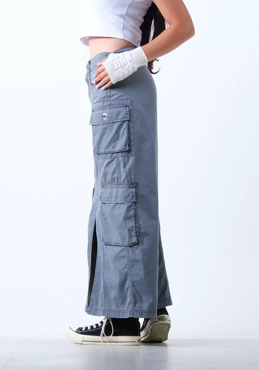 Rok Wanita Cargo Sakura Grey