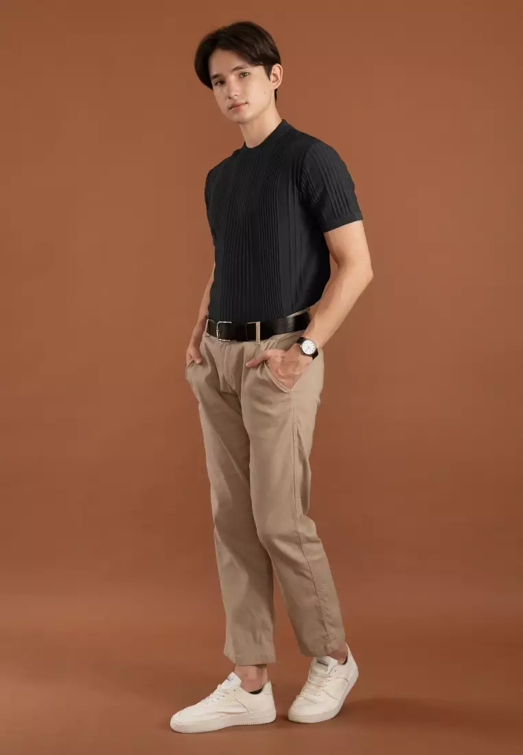 Kale Oxford Black / atasan kaos pria / baju kaos pria / kaos basic pria / kaos rajut