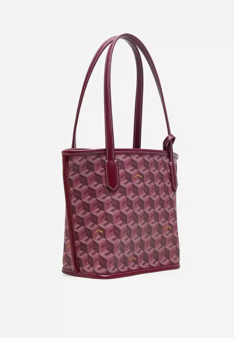 Russo Mini Tote Bag Burgundy