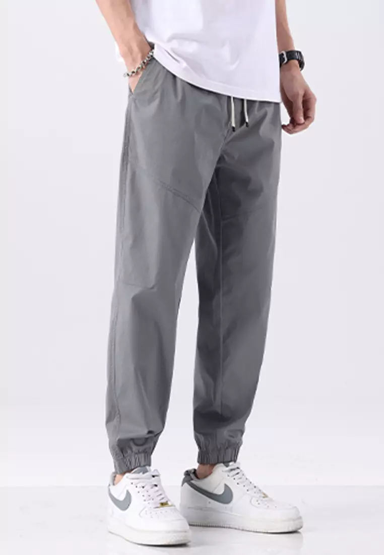 Drawstring Slim Jogger Pants