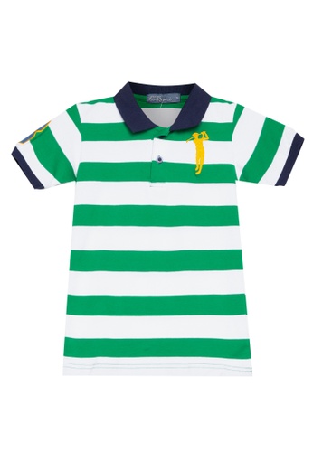 kids green polo shirt