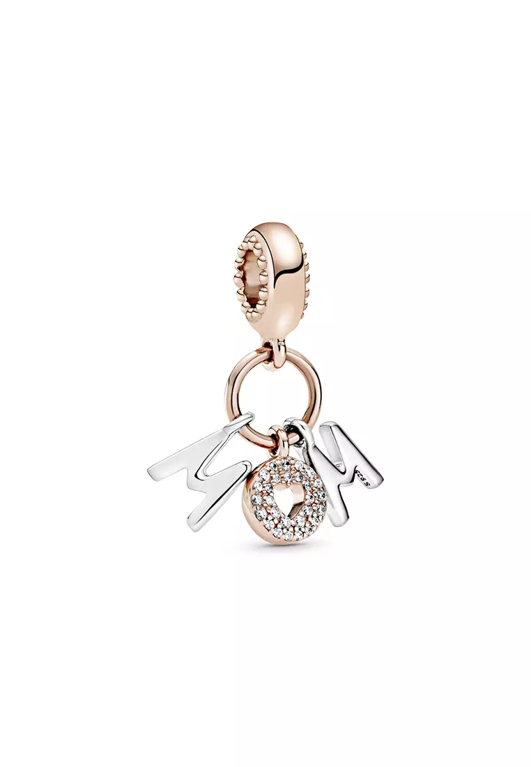 Buy PANDORA Pandora 14K Rose Gold Plated Mom Letters Dangle Charm