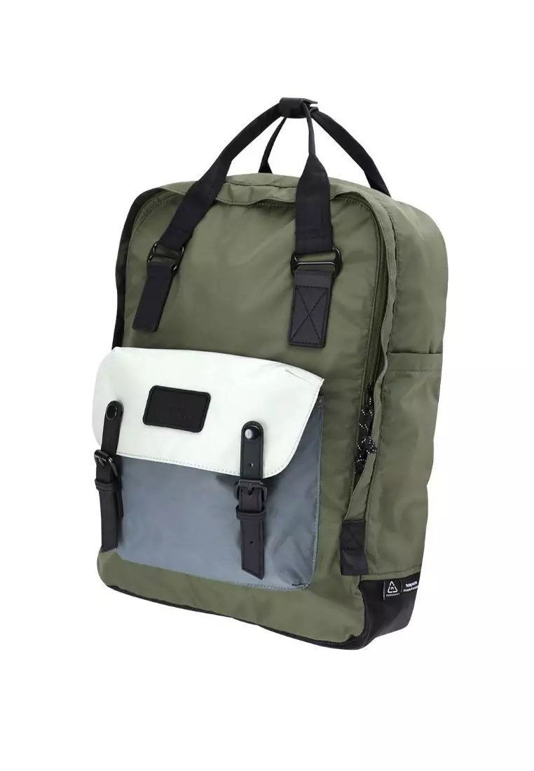 Doughnut Macaroon Large Go Wild Series - Army x Grey