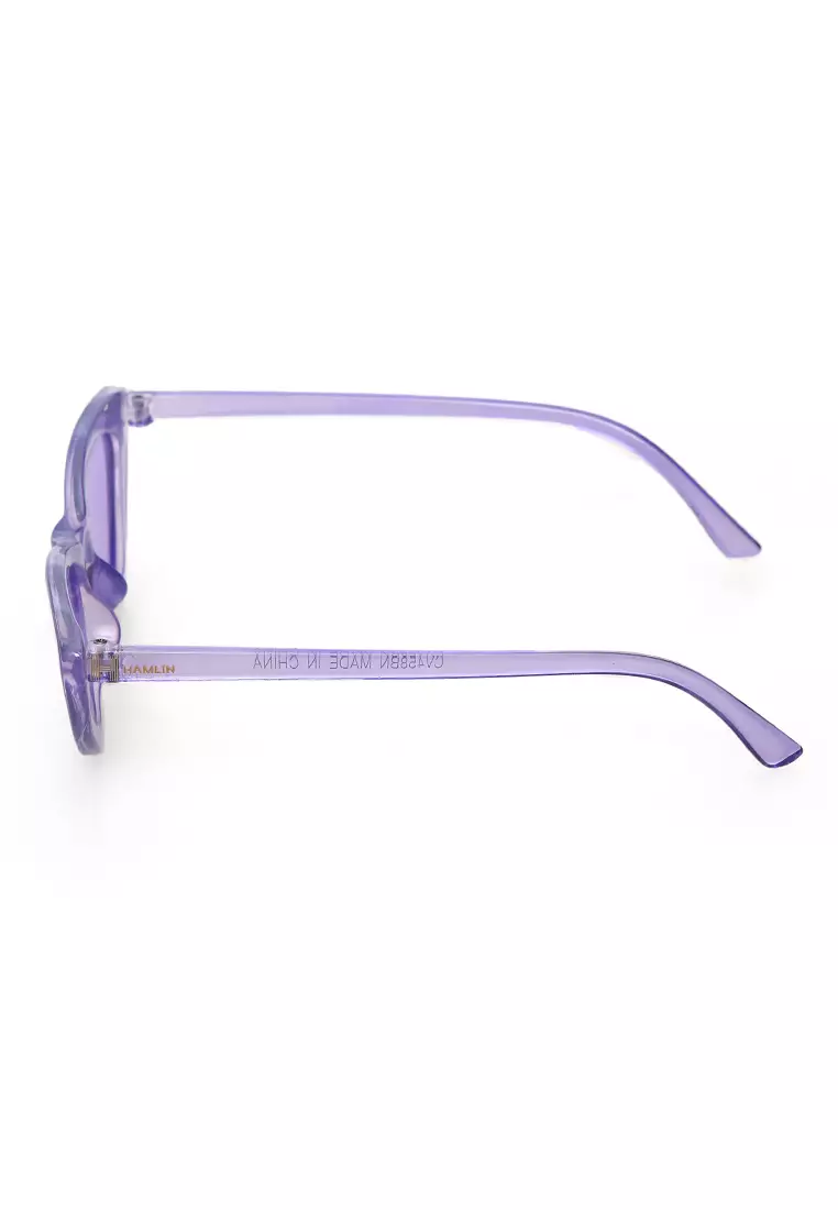 Ulrico Kacamata Fashion Anak Unisex Cat Eye Children's Glasses Cute Design Material Plastic ORIGINAL - Purple