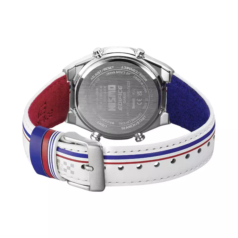Jam Tangan Pria Casio Edifice x Nismo ECB-S10NIS-7AJR Smartphone Link Model Tricolor Design Heritage Edition (JDM)
