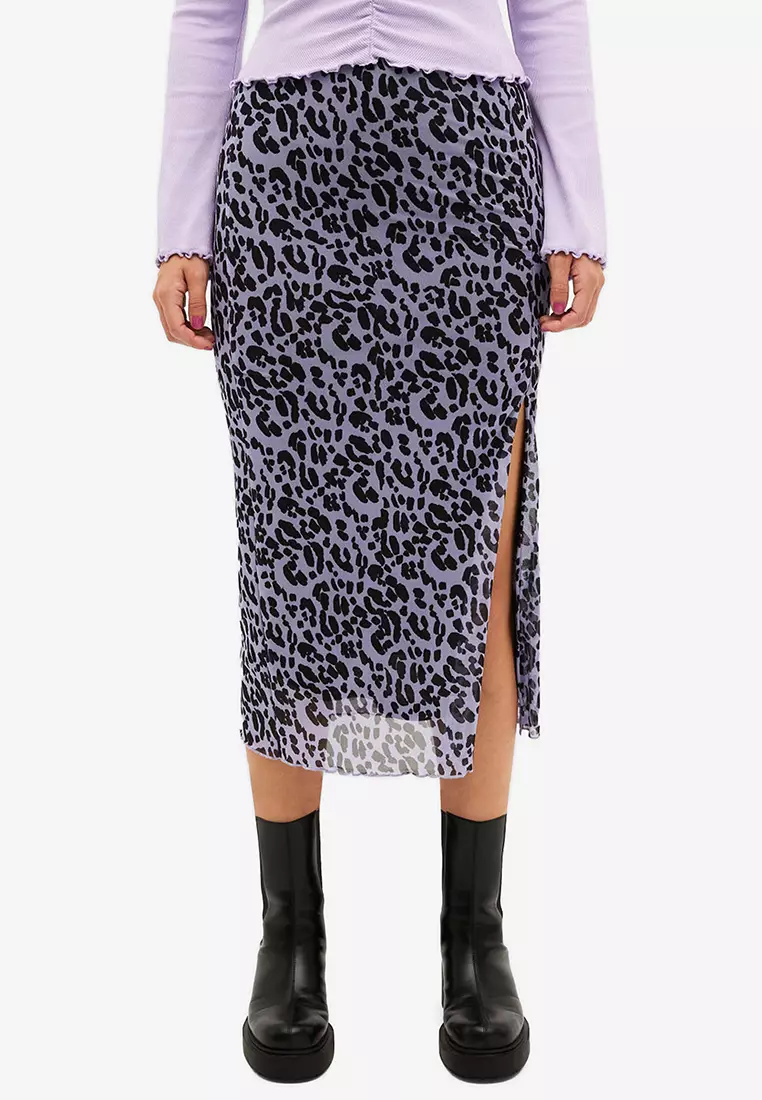 Buy Monki Lettuce Hem Midi Skirt Online ZALORA Malaysia