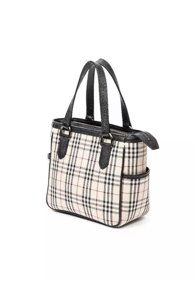 Burberry Pre loved Side Pocket Zip Tote 2024 Buy Burberry Online